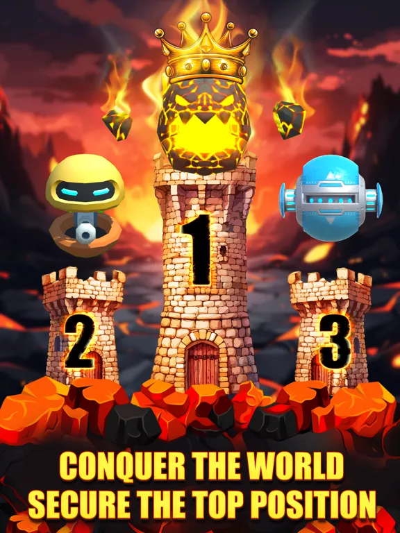 Tangkapan skrin Fireball Bouncing Master iPad 